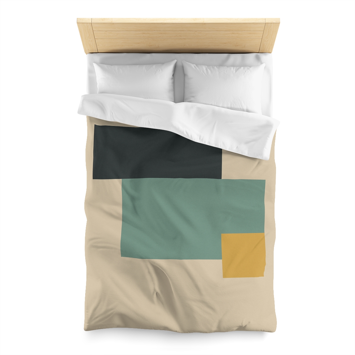 Offset Trio Of Blocks custom duvets