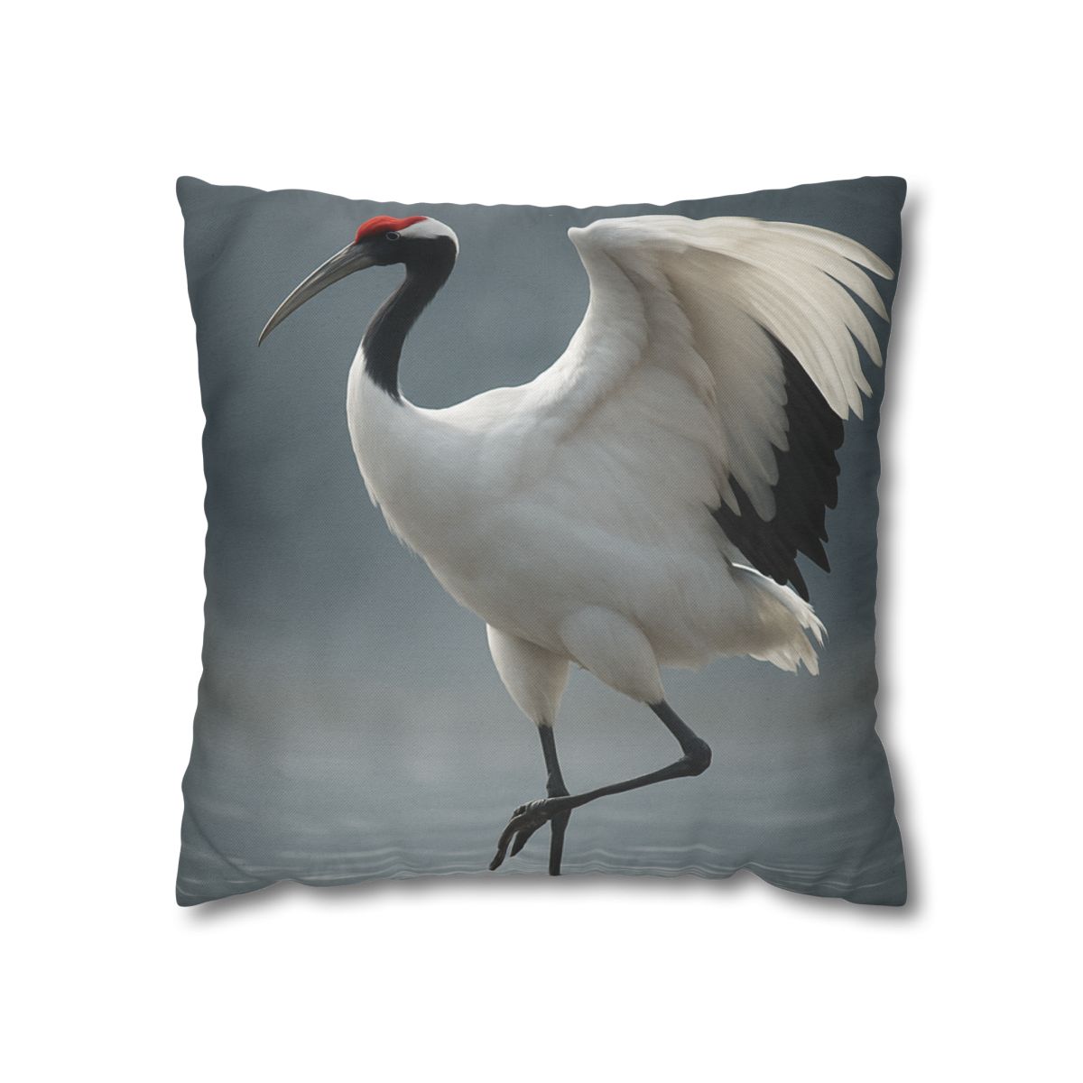 Mist Dancer Red Crowned Crane unique gift pillow cases