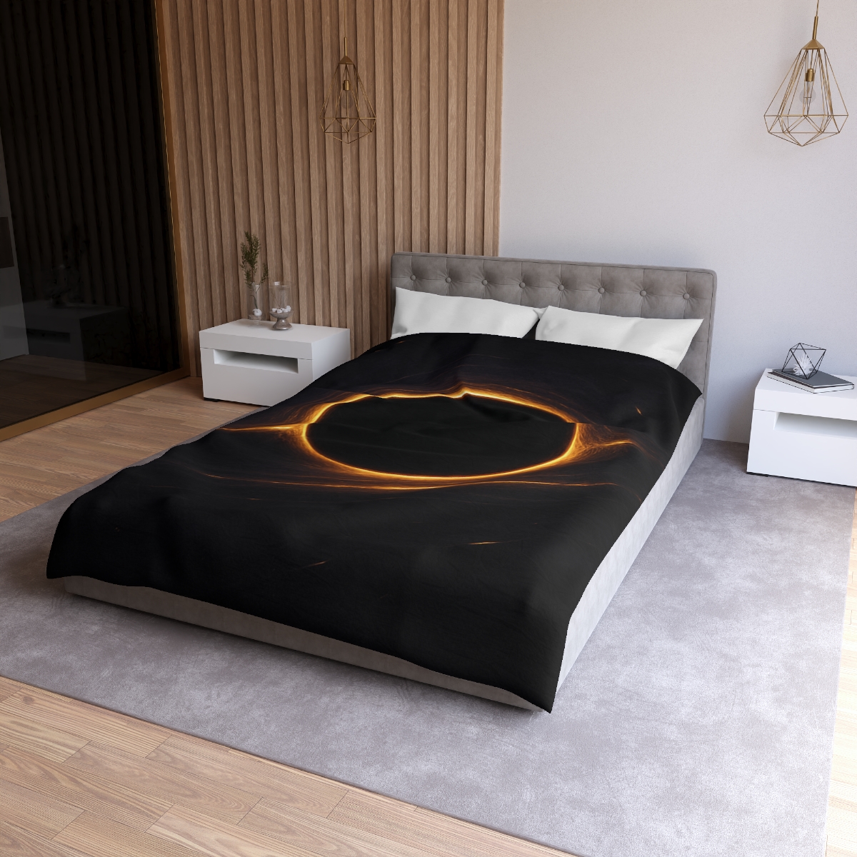 Black Hole Silhouette unique patterned duvets