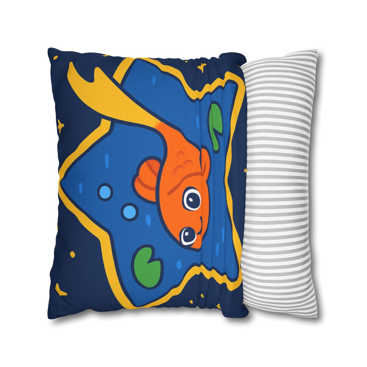 Comet Koi And The Star Pond designer print pillow cases