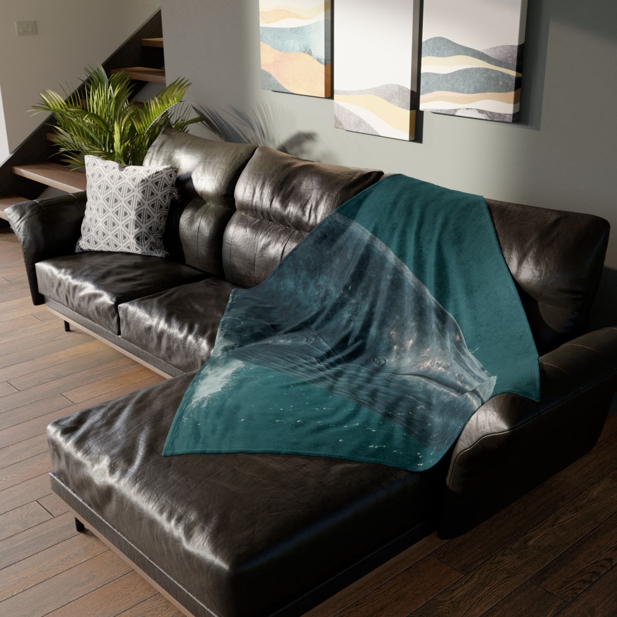 Ocean Song Blue Whale unique gift blanketscustom blankets