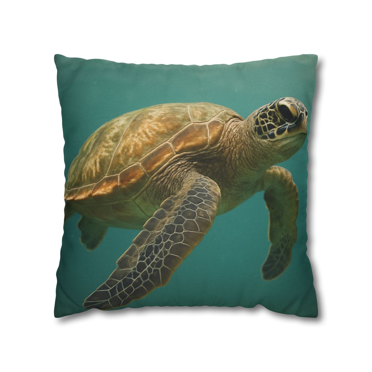 Amber Stillness Green Sea Turtle trendy patterned pillow cases