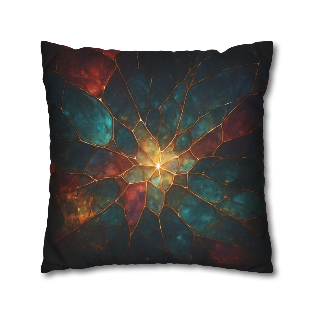 Prismatic Nebula Glasswork personalized pillow covers