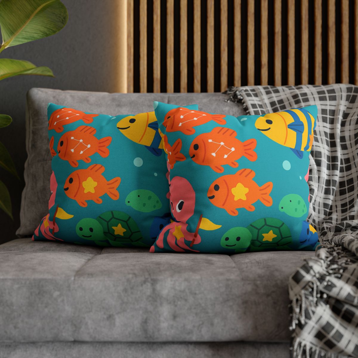 Underwater Galaxy Parade comfortable bedding pillow covers