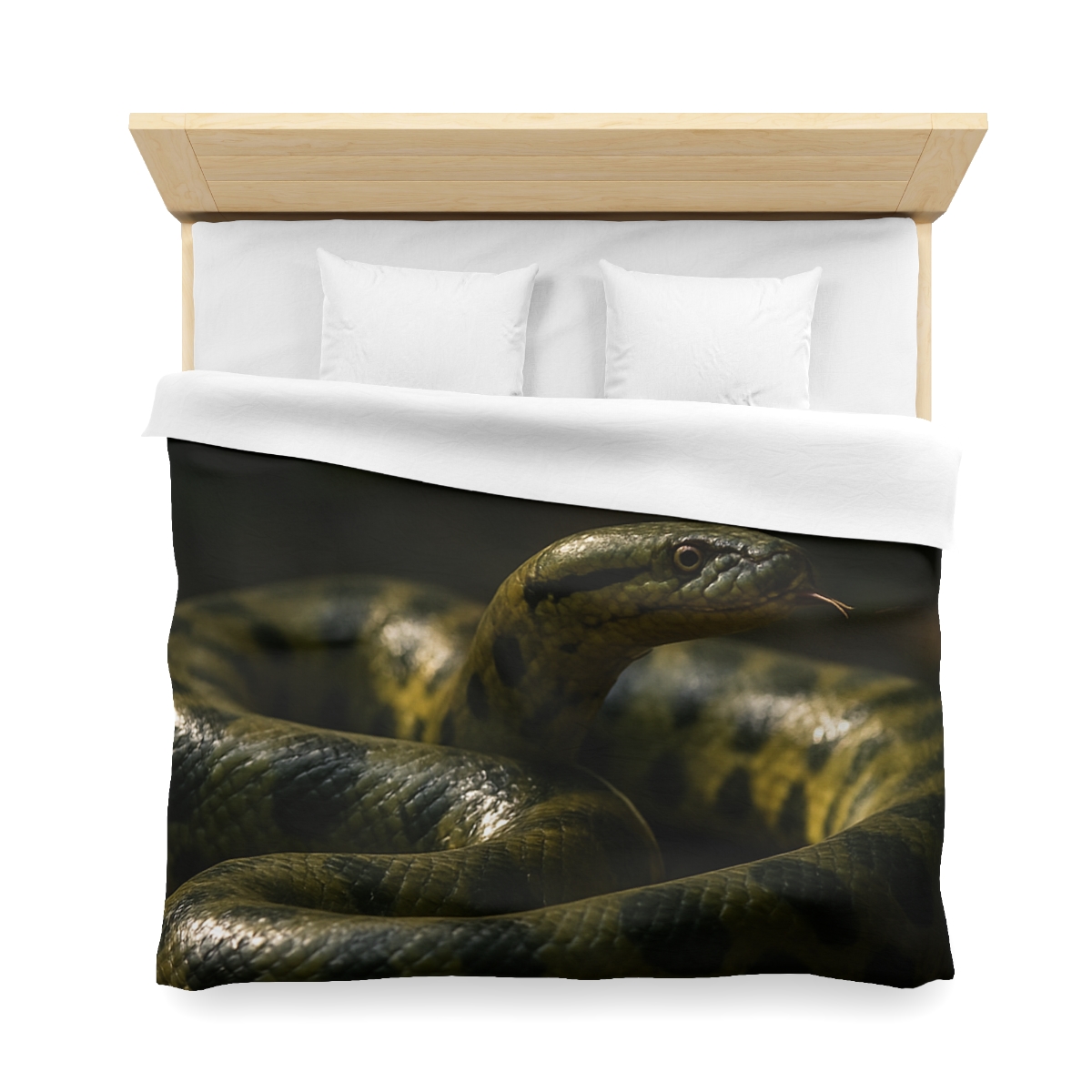 Shadow Ribbon Green Anaconda stylish duvet covers