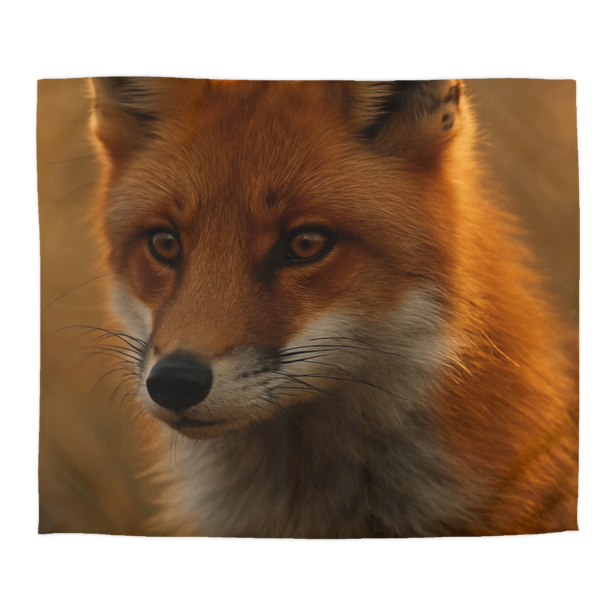 Crimson Whisper Red Fox custom duvets
