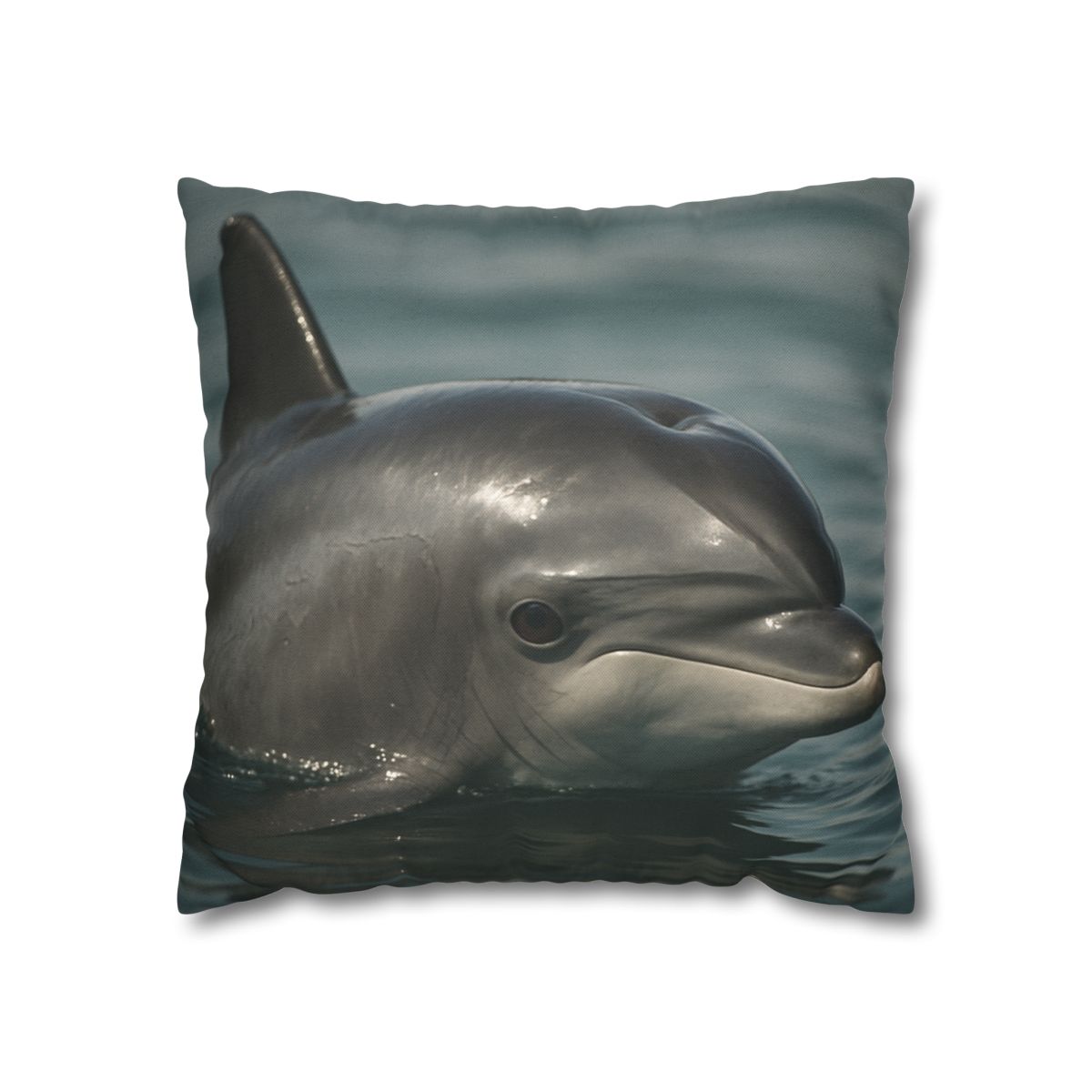 Mirror Calm Bottlenose Dolphin soft cotton pillow cases