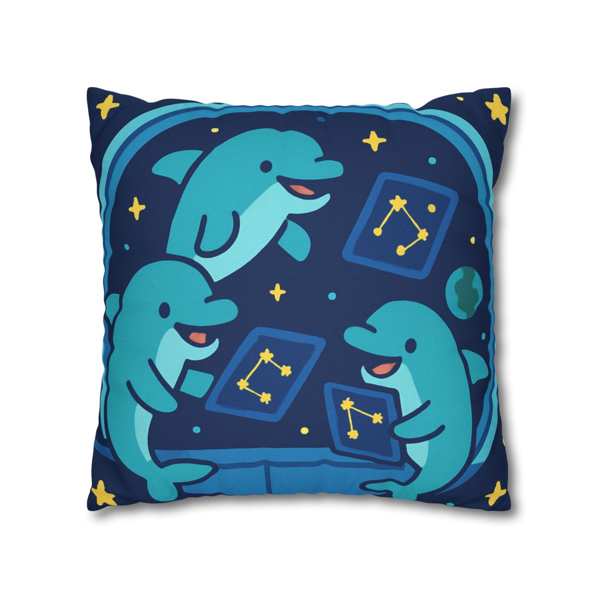 Cosmic Dolphin Classroom unique gift pillow cases