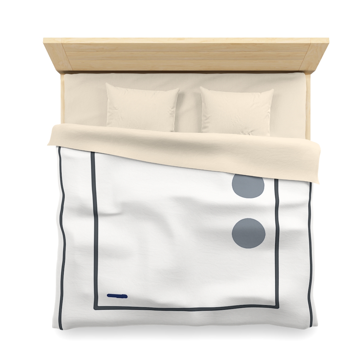 Nested Square With Sliding Circle Pair personalized bedding duvets