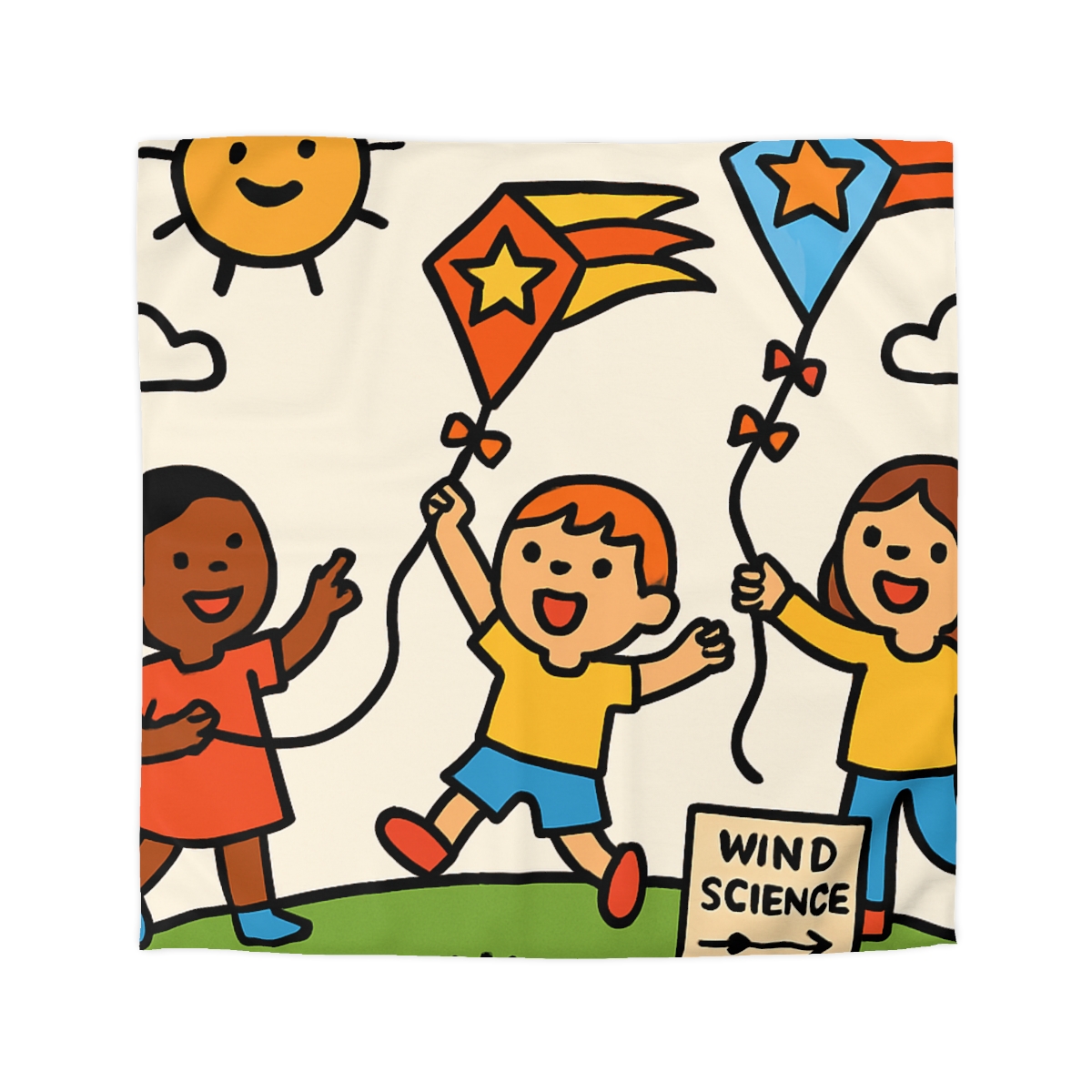 Comet Kite Parade On Cloud Hill soft comforter duvets