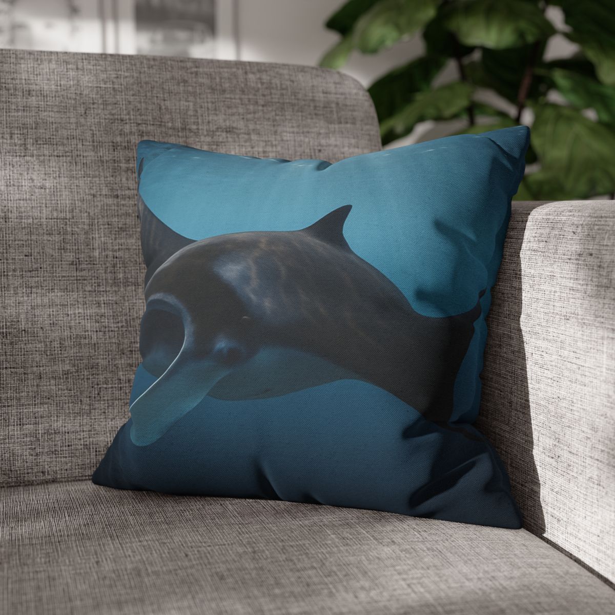 Sunlit Drift Manta Ray stylish decorative pillowcases