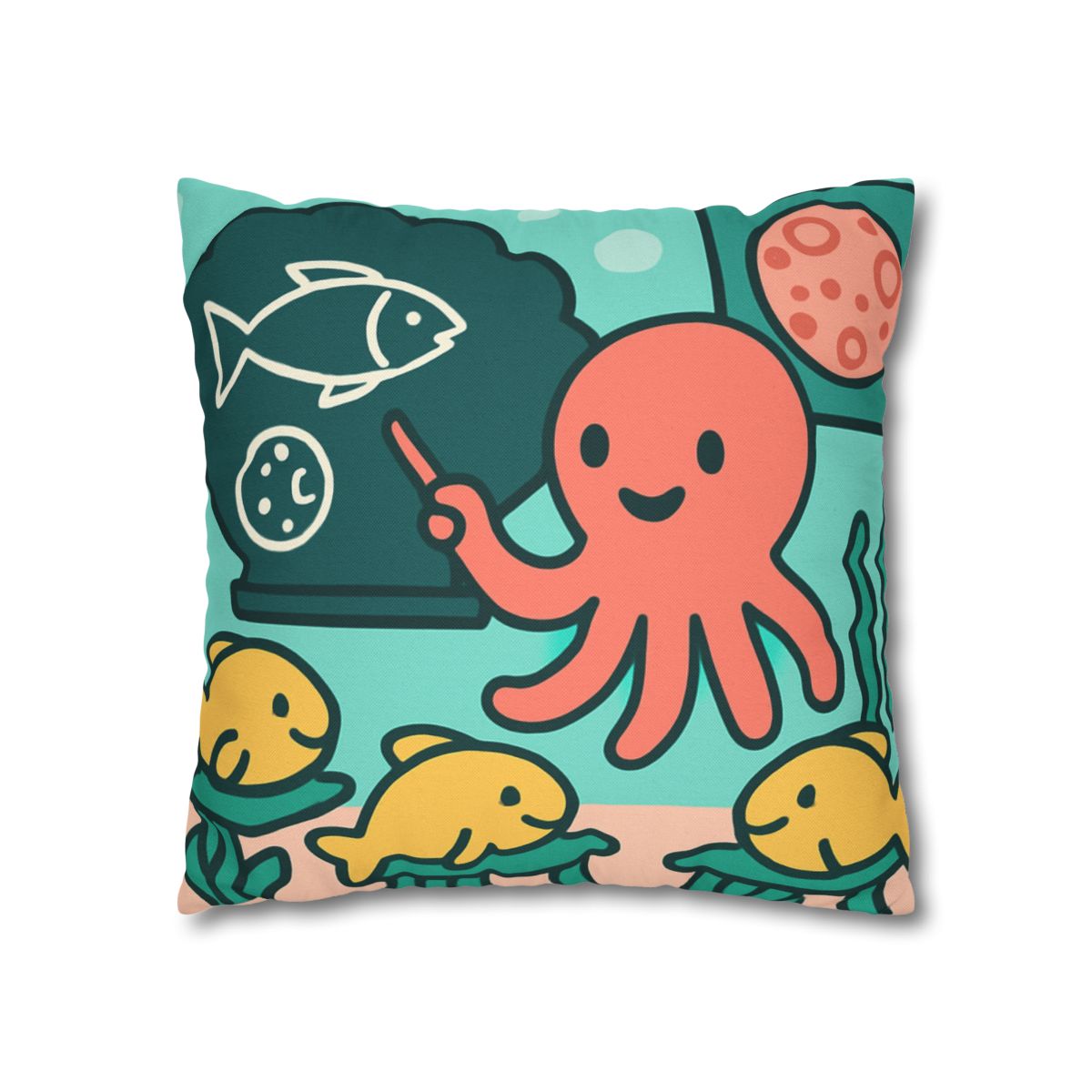 Cosmic Coral Classroom trendy patterned pillow cases