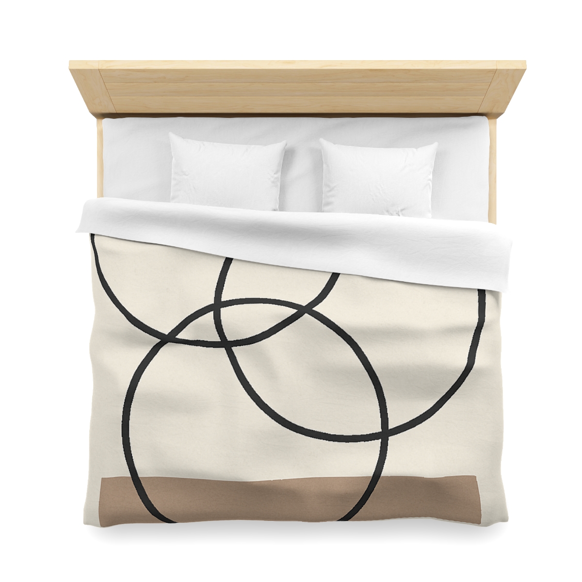Staggered Rings And Slim Bar personalized bedding duvets