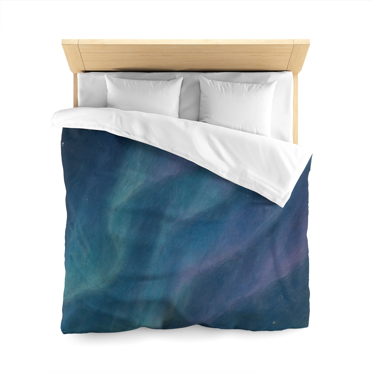 Aurora Tidal Veil designer printed duvets