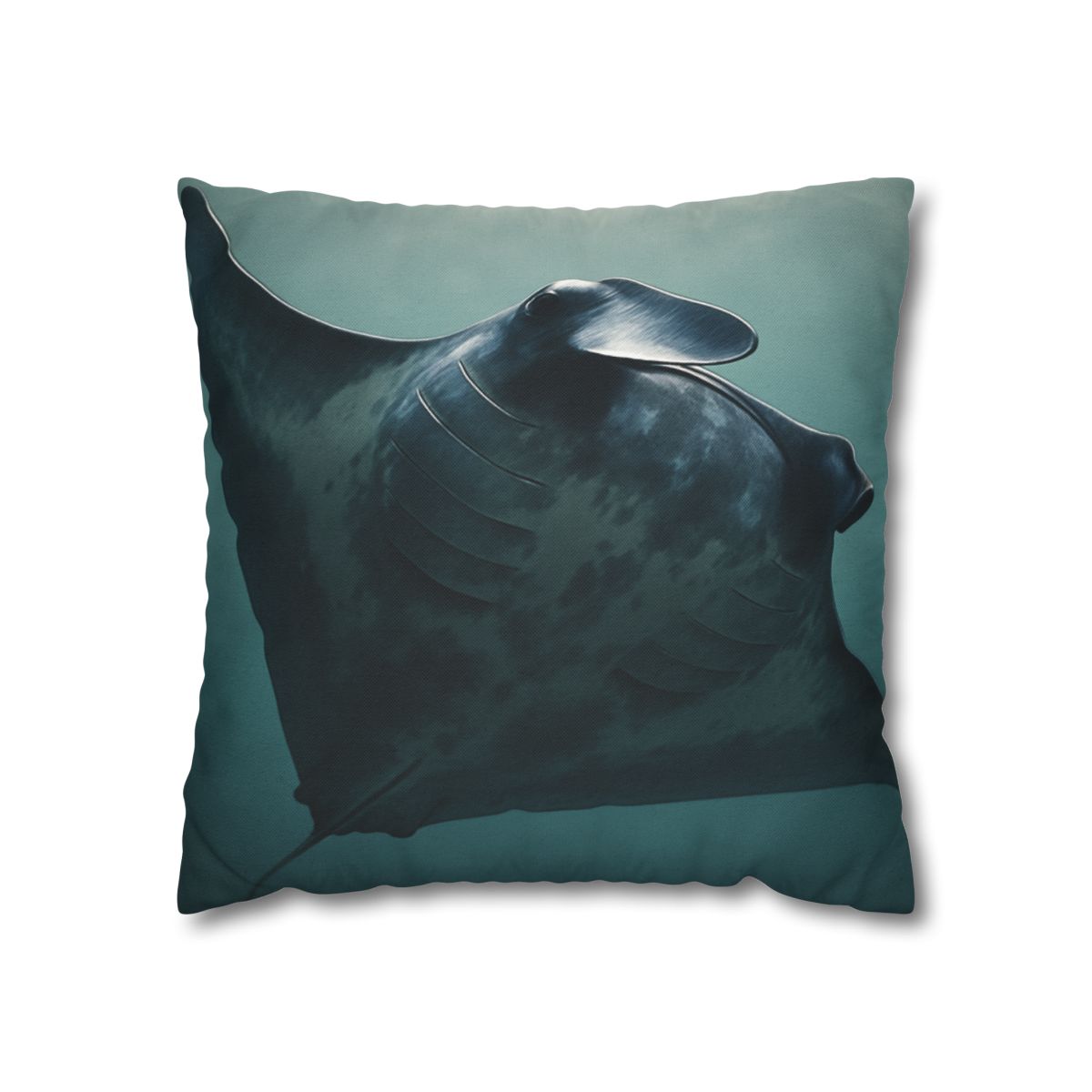 Nebula Glide Giant Manta Ray soft cotton pillow cases