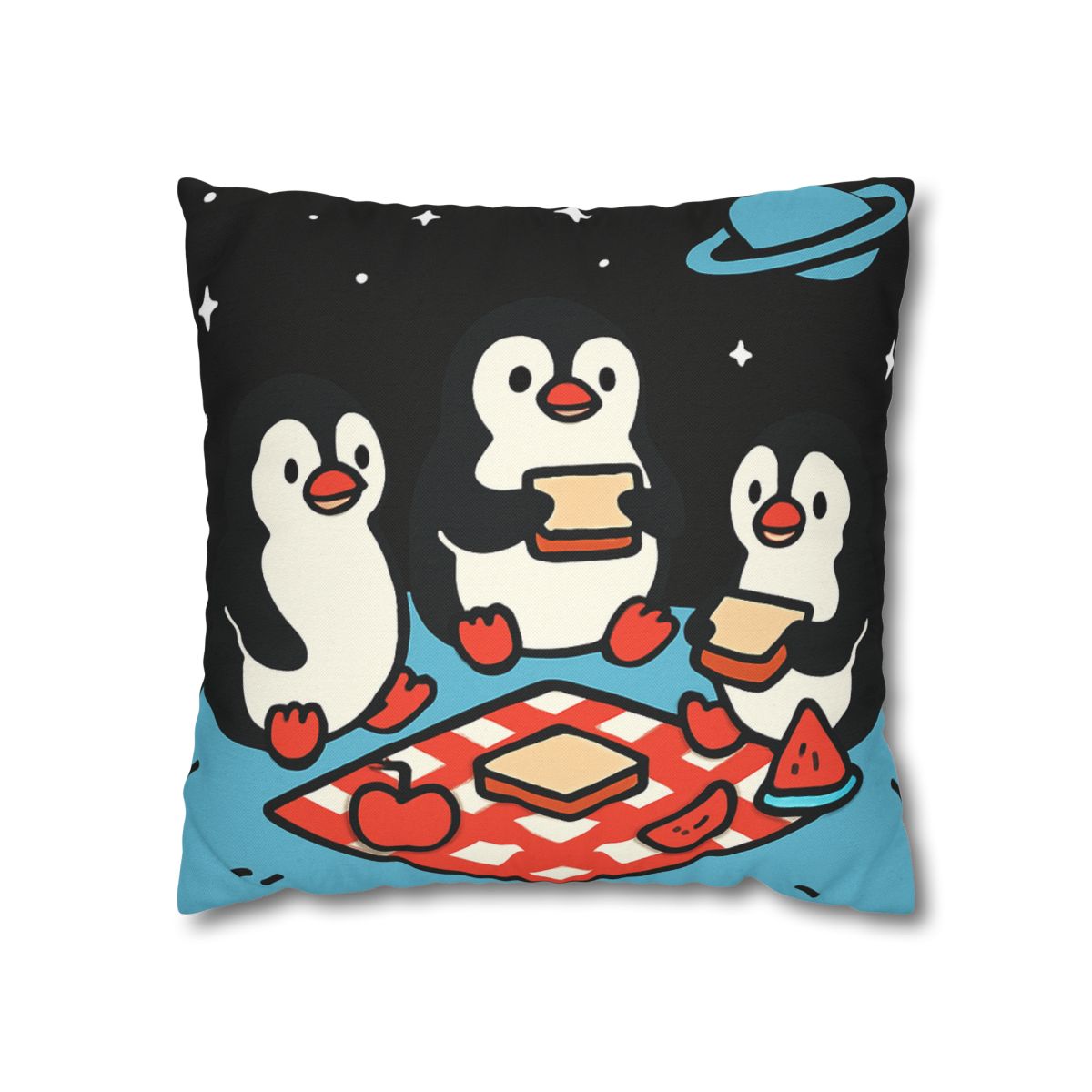 Planet Picnic Penguins custom pillow cases