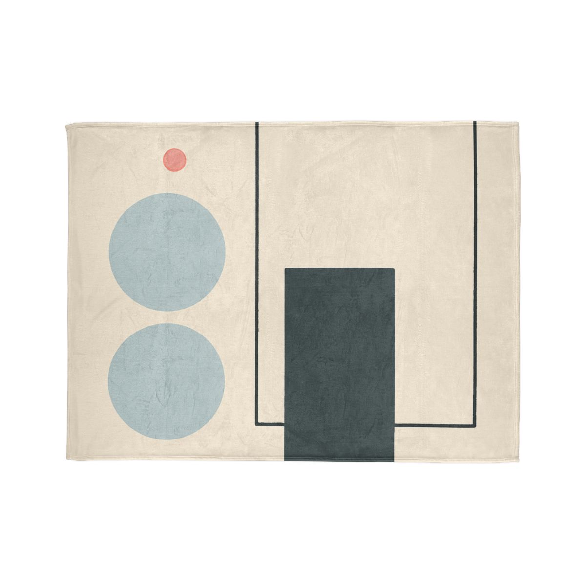 Offset Frame With Two Quiet Discs trendy patterned blankets