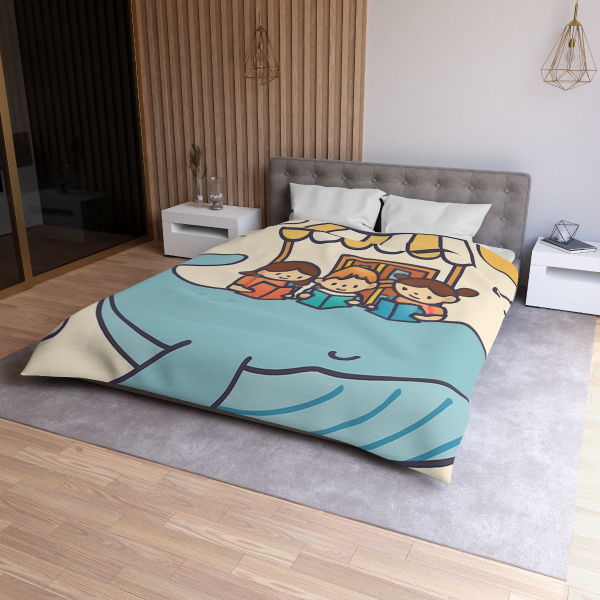 Sky Library On A Flying Whale trendy bedroom duvets