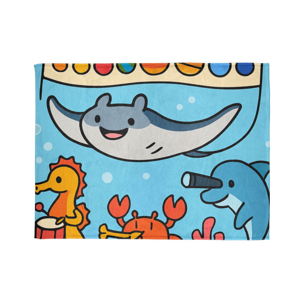 Rainbow Reef Planet Parade custom blankets