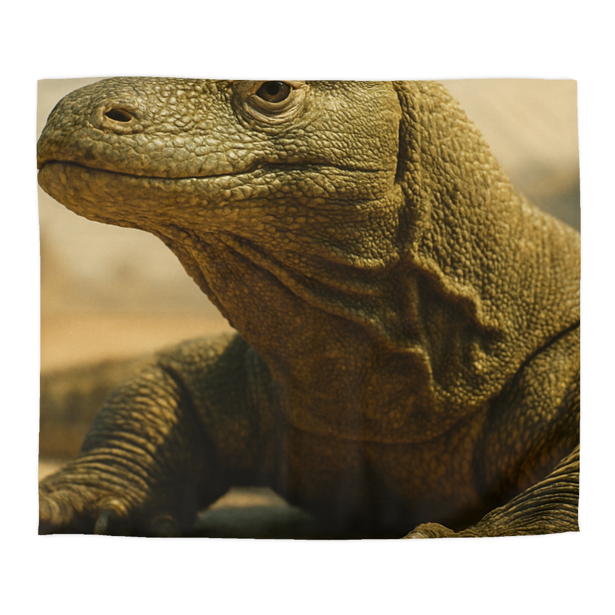 Ancient Sentinel Komodo Dragon personalized bedding duvets