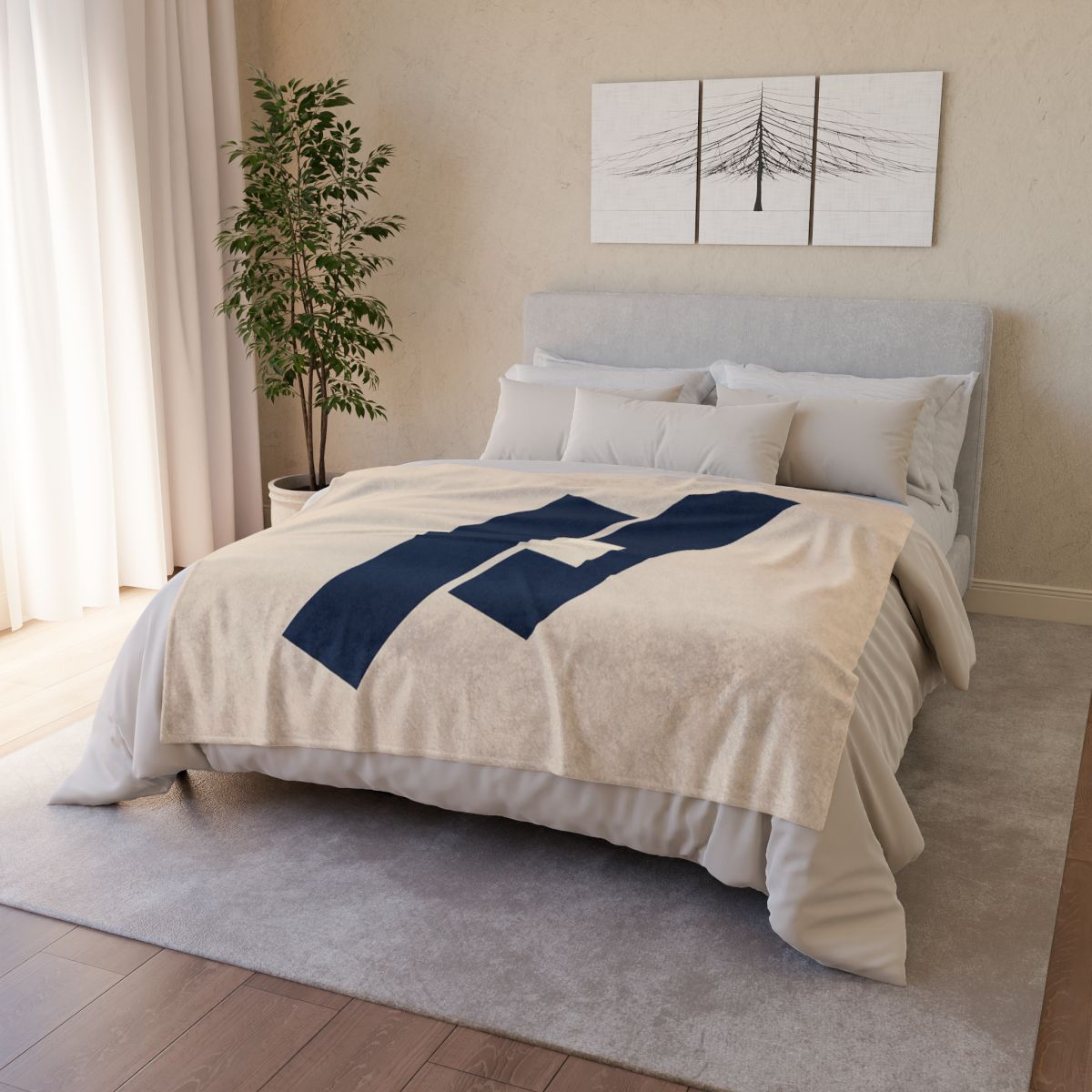 Quiet Diagonal Stack trendy patterned blankets