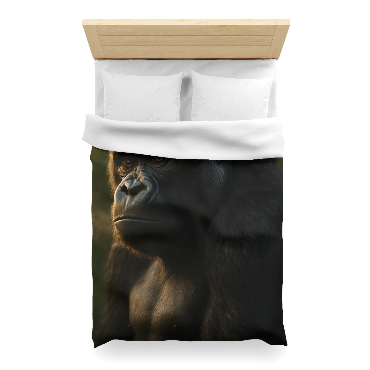 Dawn Guardian Silverback Gorilla designer printed duvets