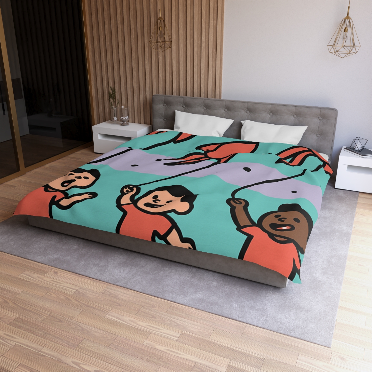 Nebula Kite Race custom duvets