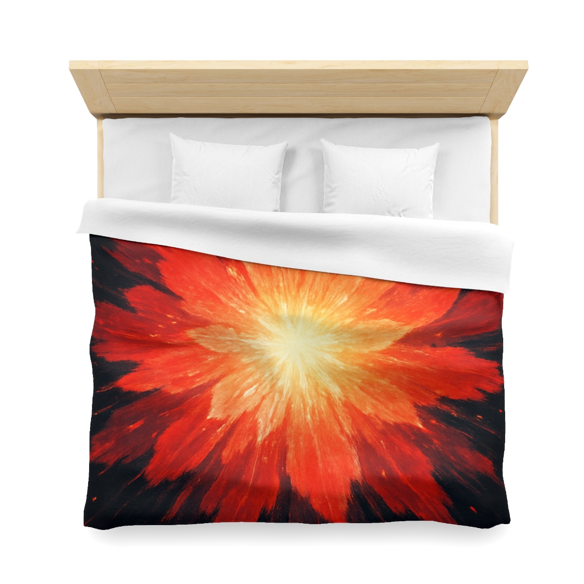 Starburst Ember Bloom custom duvets