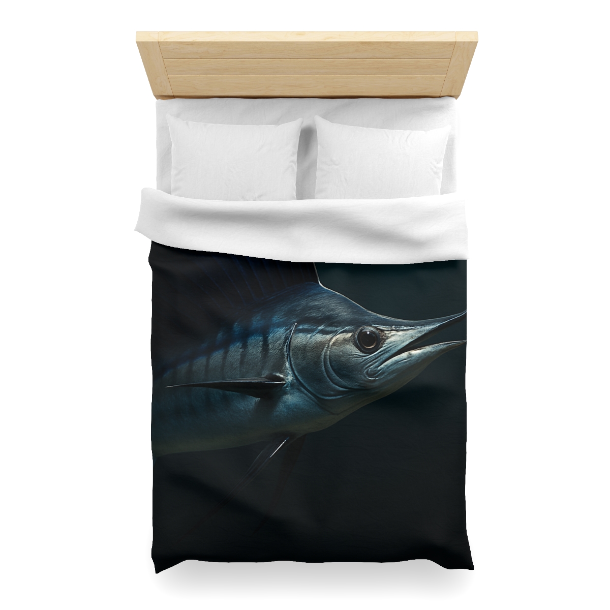 Silver Wake Sailfish unique patterned duvets