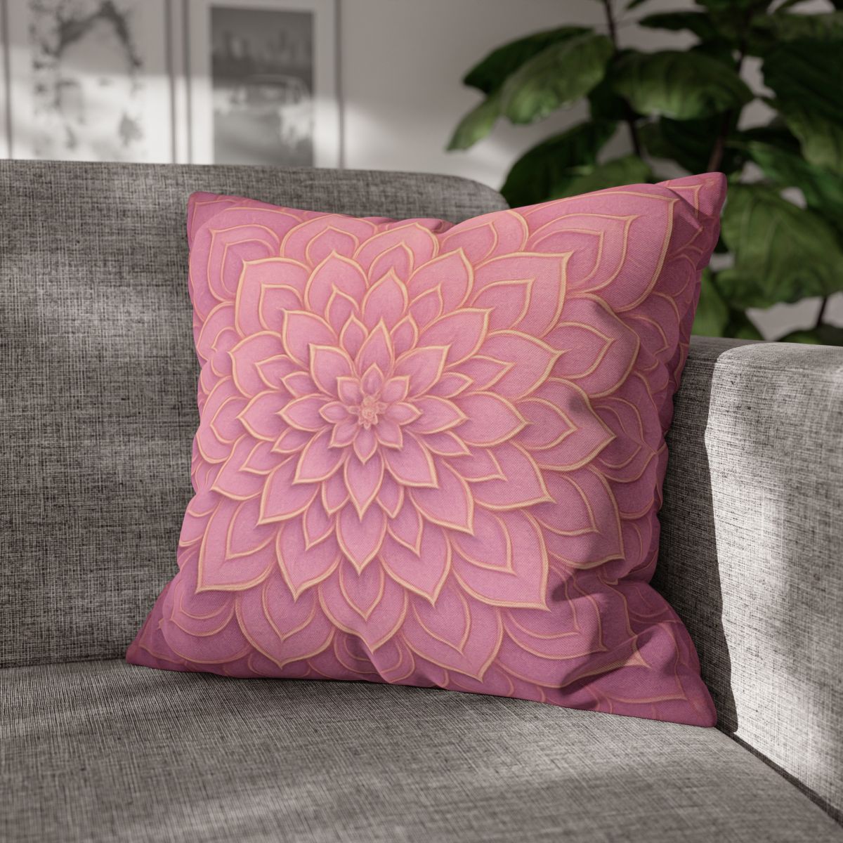 Petal Mandala Radiance unique gift pillow cases