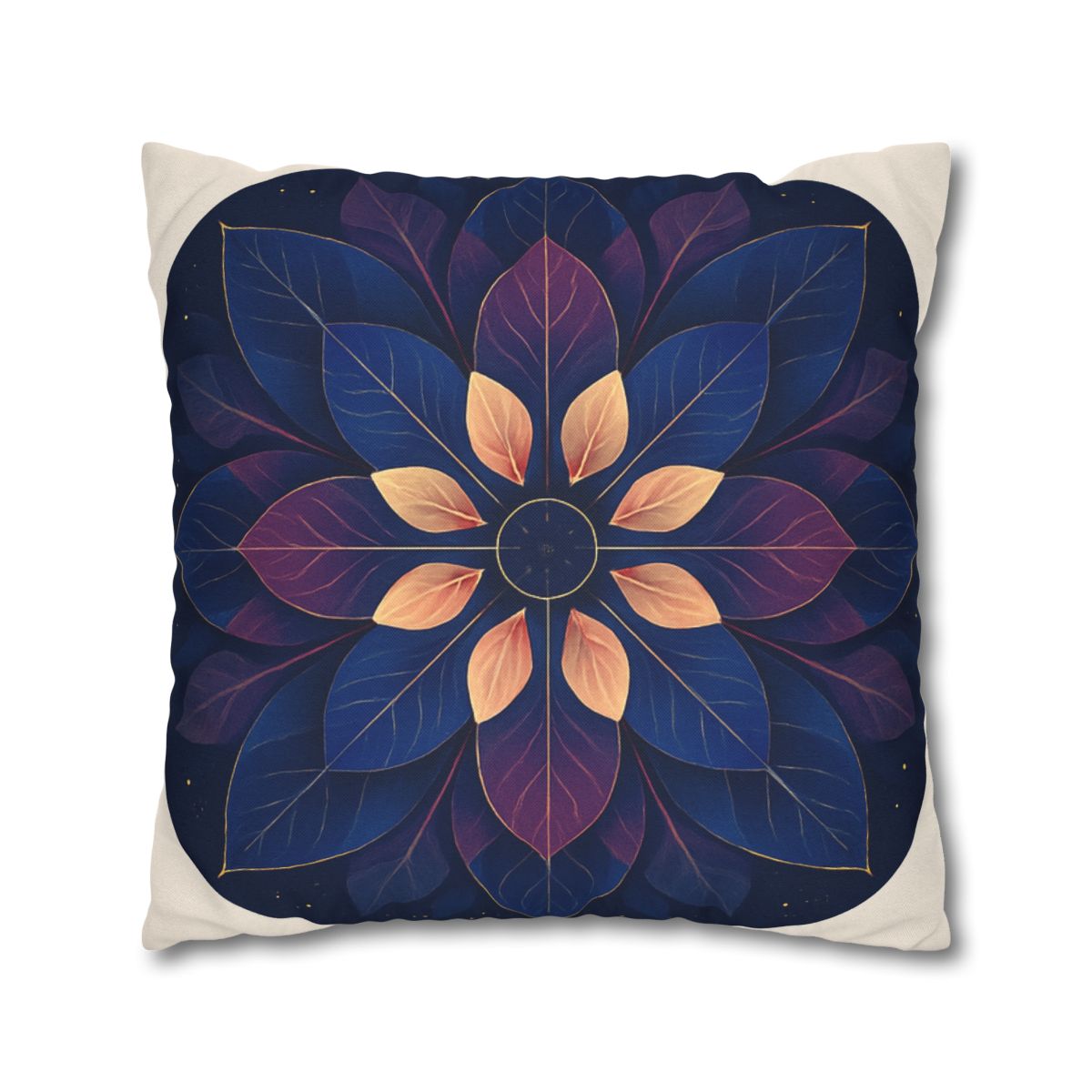 Petal Prism Mandala custom pillow cases