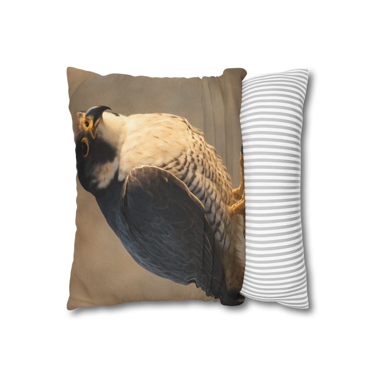 Silver Dusk Peregrine Falcon designer print pillow cases