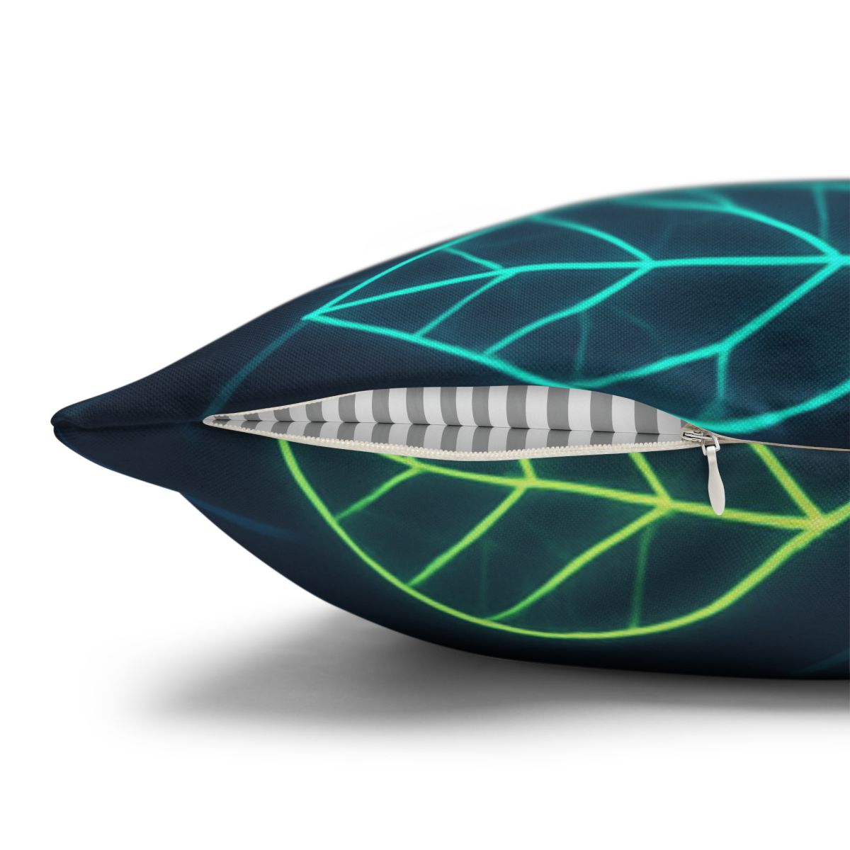 Leaf Vein Circuit Flow designer print pillow cases