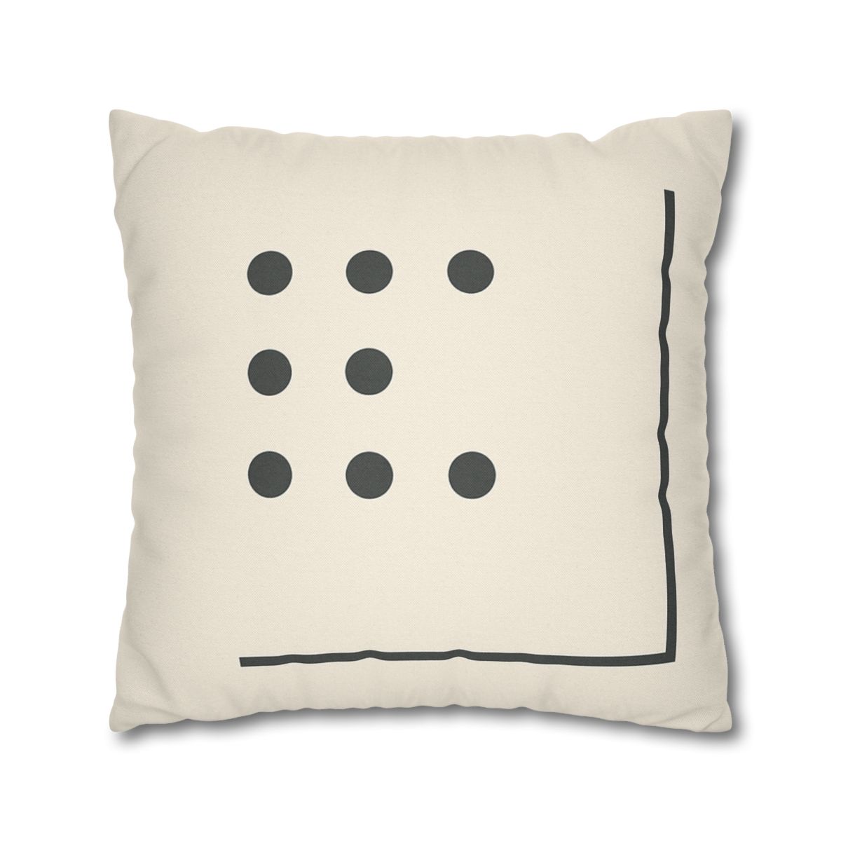 Sparse Dot Grid With Broken Frame trendy patterned pillow cases