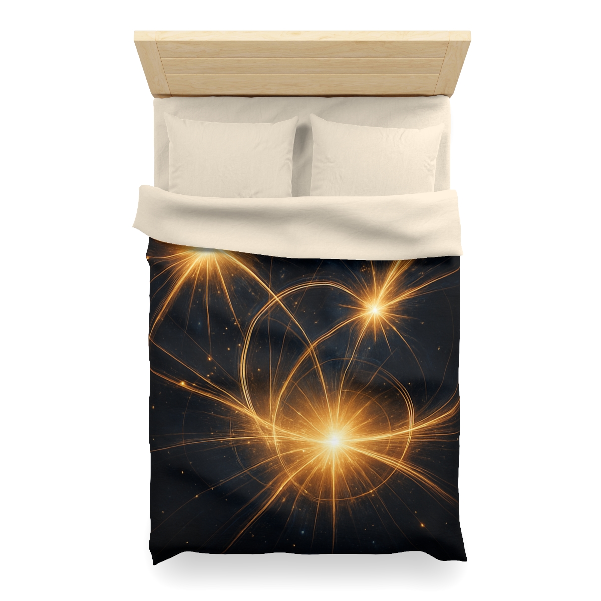 Photon Burst Constellation designer printed duvets