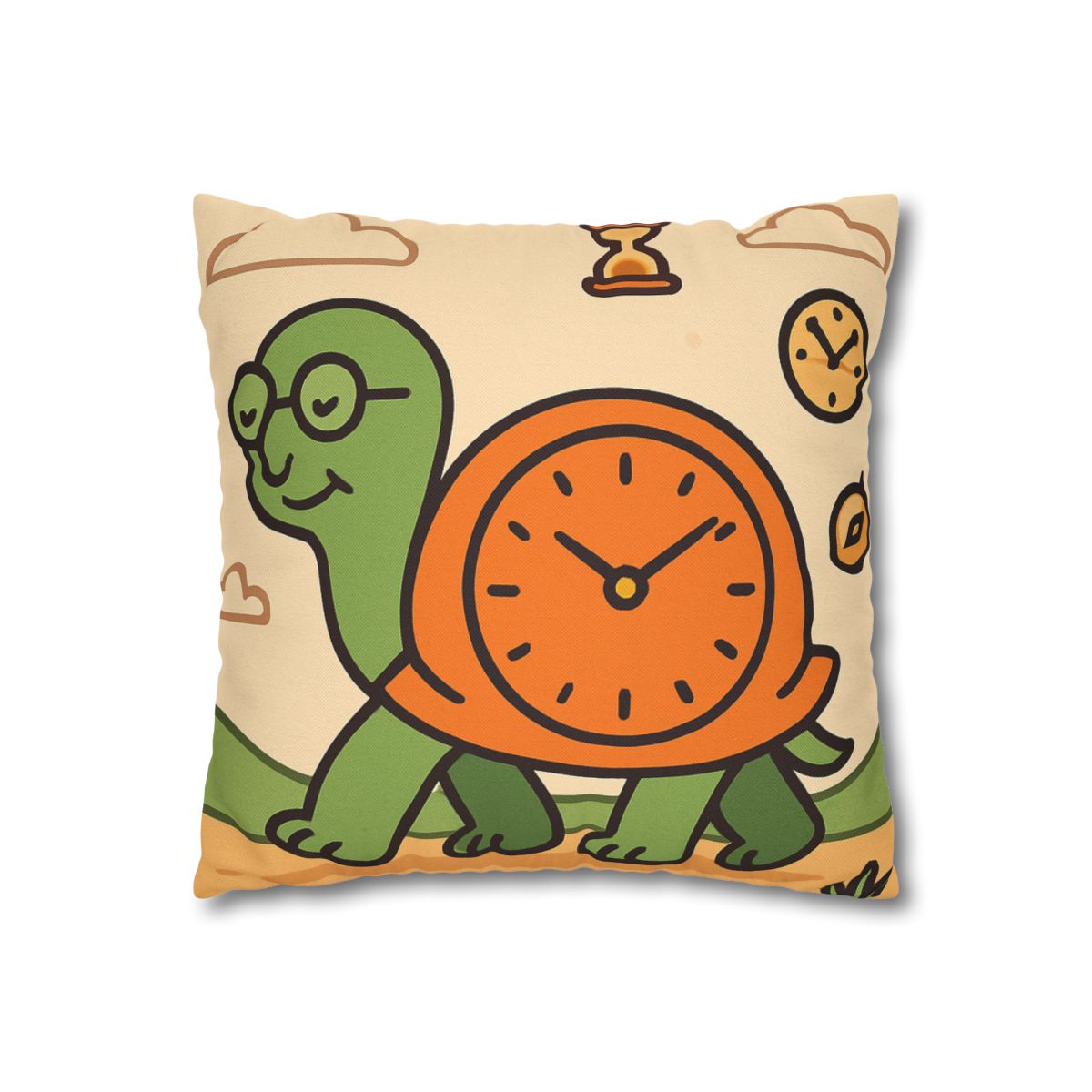 Time Turtle Journey unique gift pillow cases
