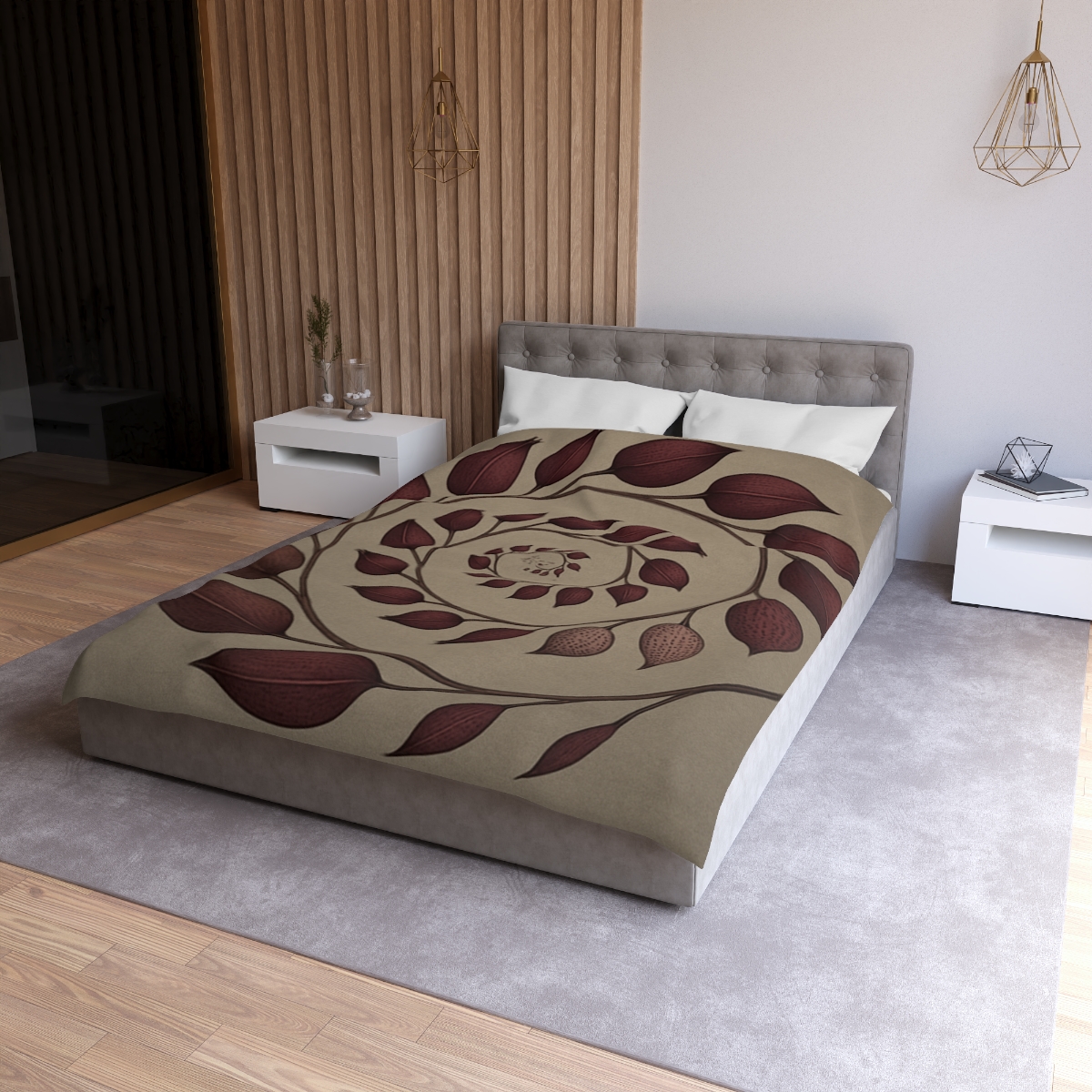 Spiral Seed Pod Array personalized bedding duvets