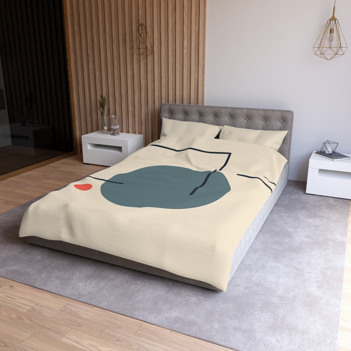 Quiet Orbit With Offset Frame warm winter duvets