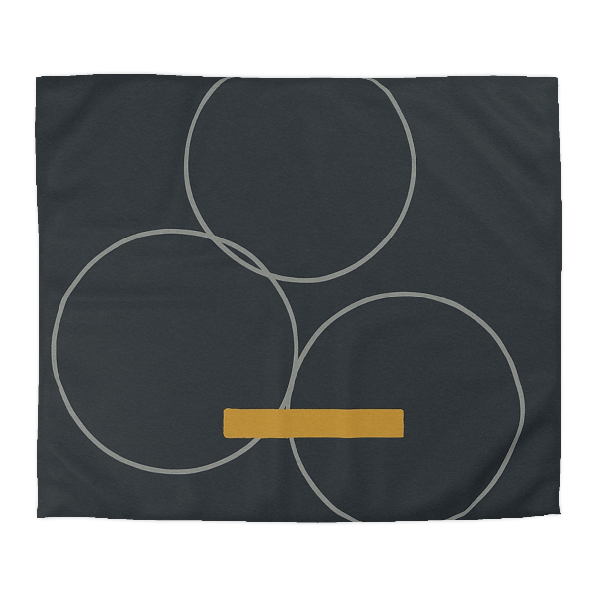 Three Rings With Shared Tangent Bar personalized bedding duvets