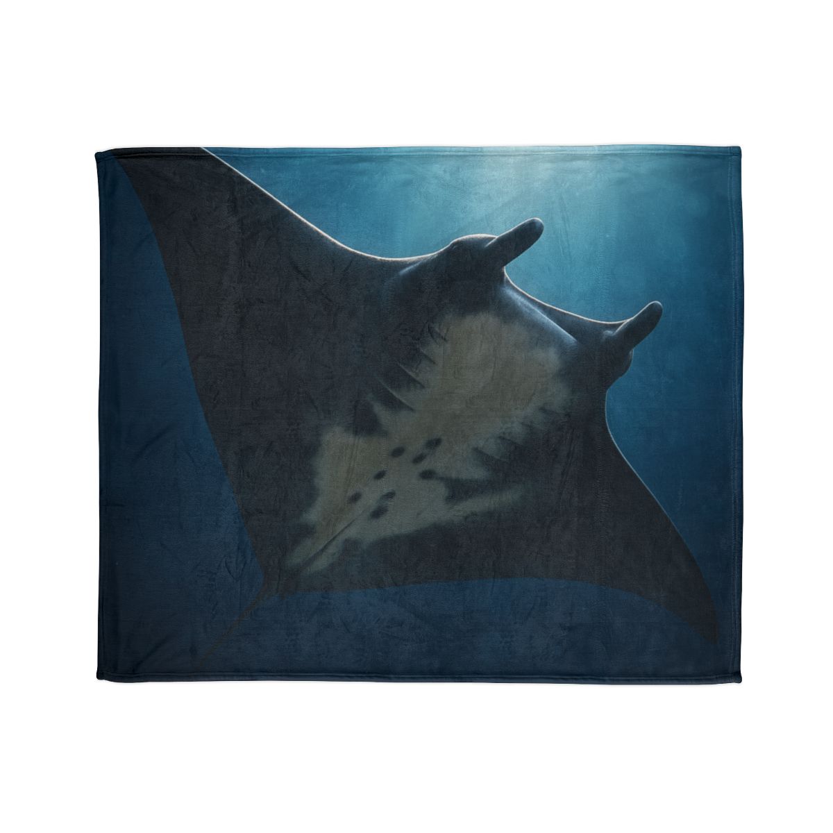 Manta Ray Moon Glide decorative home blankets