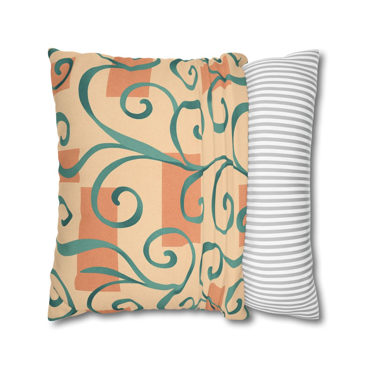 Tendril Ribbon Grid comfortable bedding pillow covers