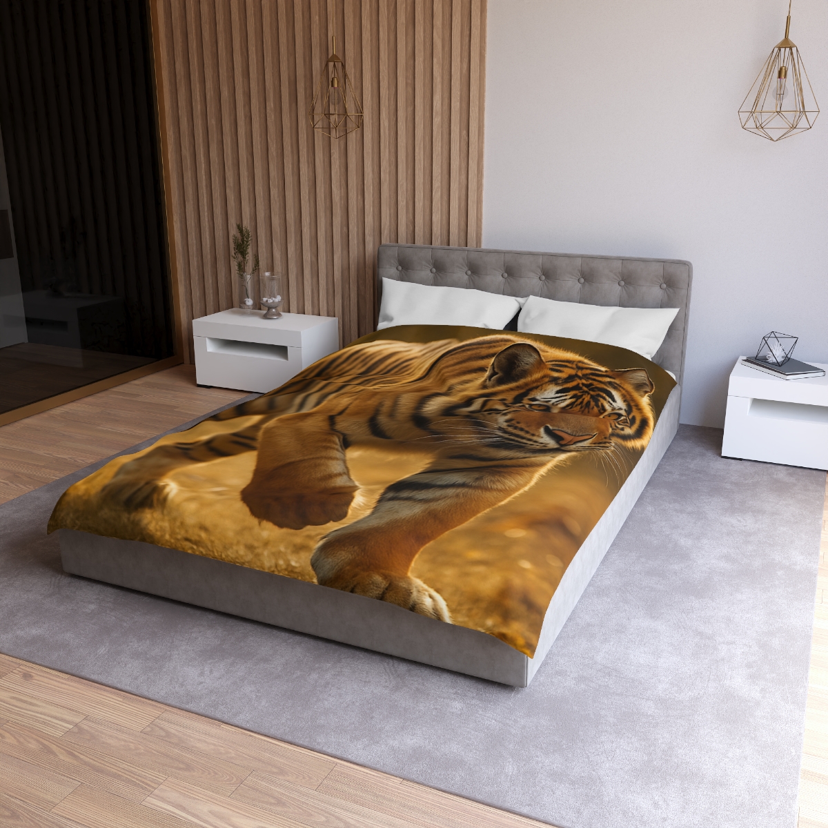 Forest Stalker Bengal Tiger custom duvets