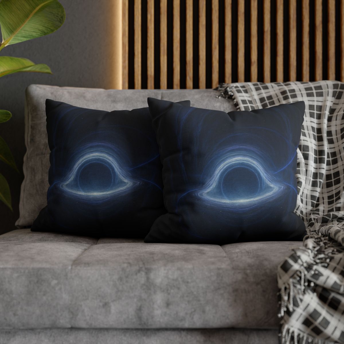 Luminous Event Horizon Veil soft cotton pillow cases