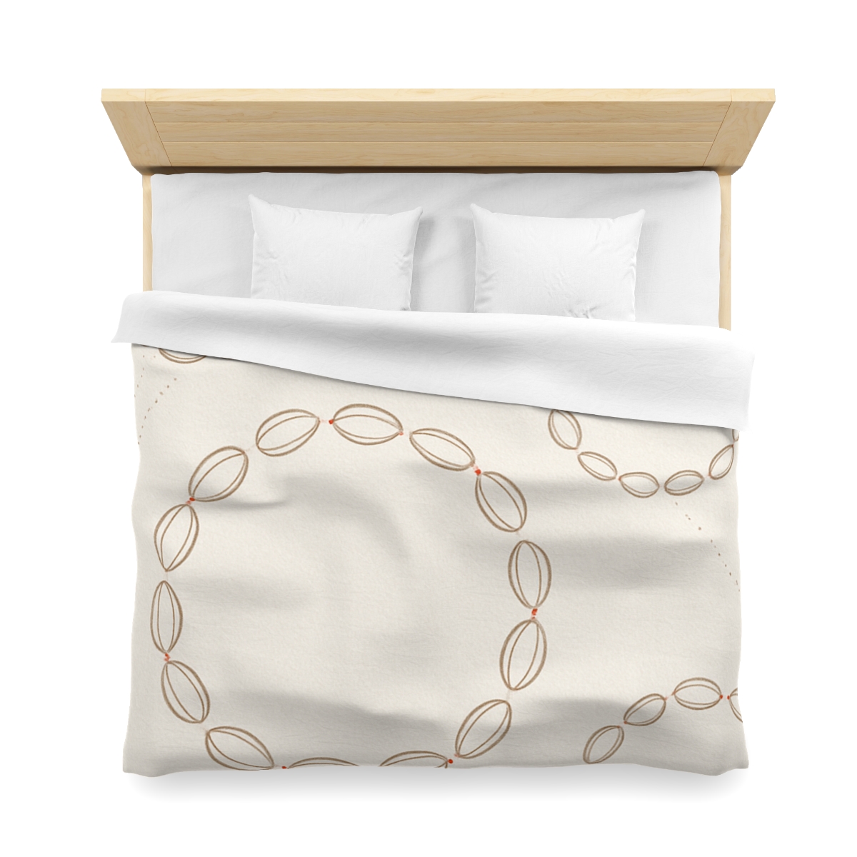 Seed Pod Halo Scatter custom duvets