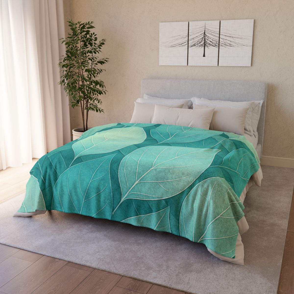 Leaf Vein Prism Weave stylish throw blankets