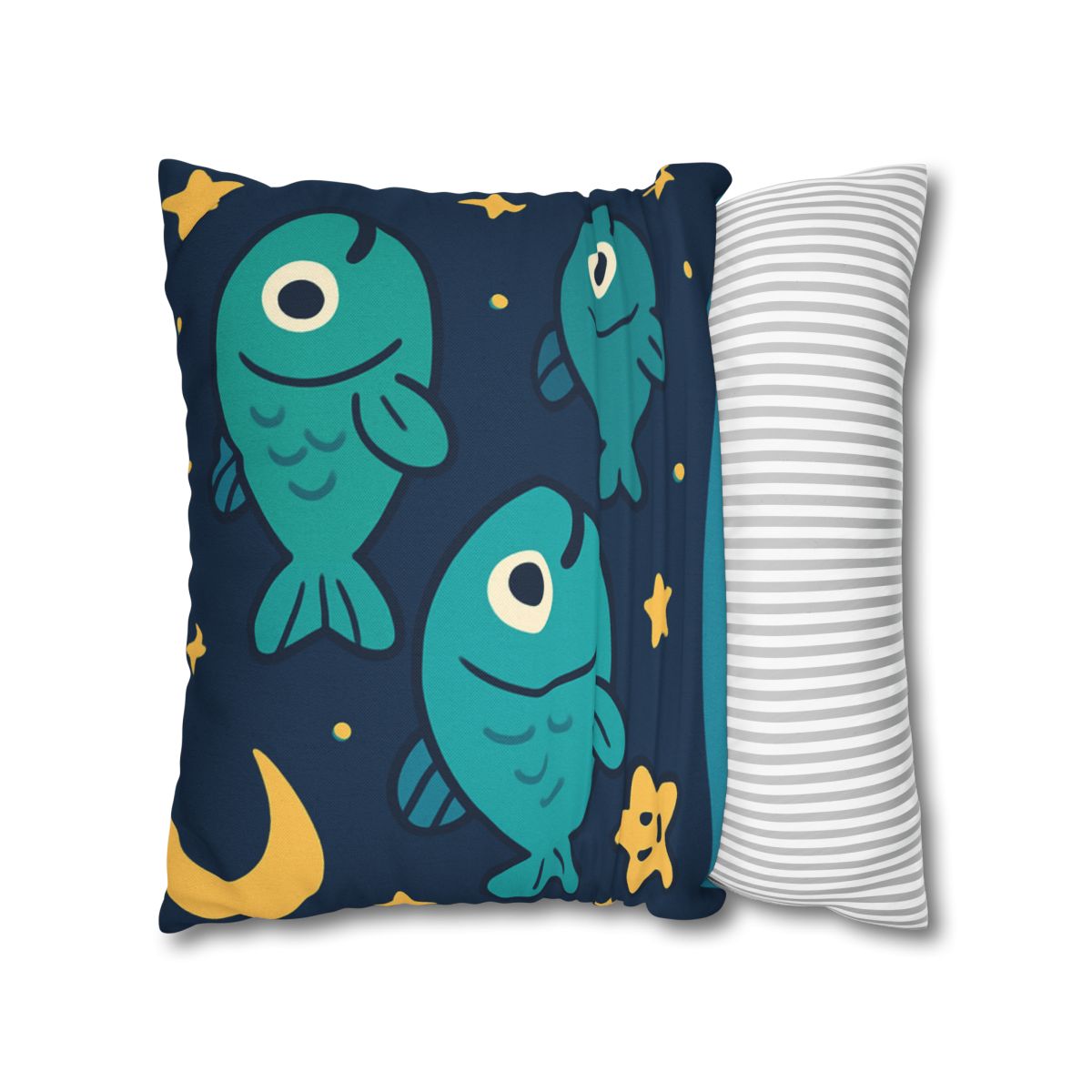 Starry Space Fish School soft cotton pillow cases