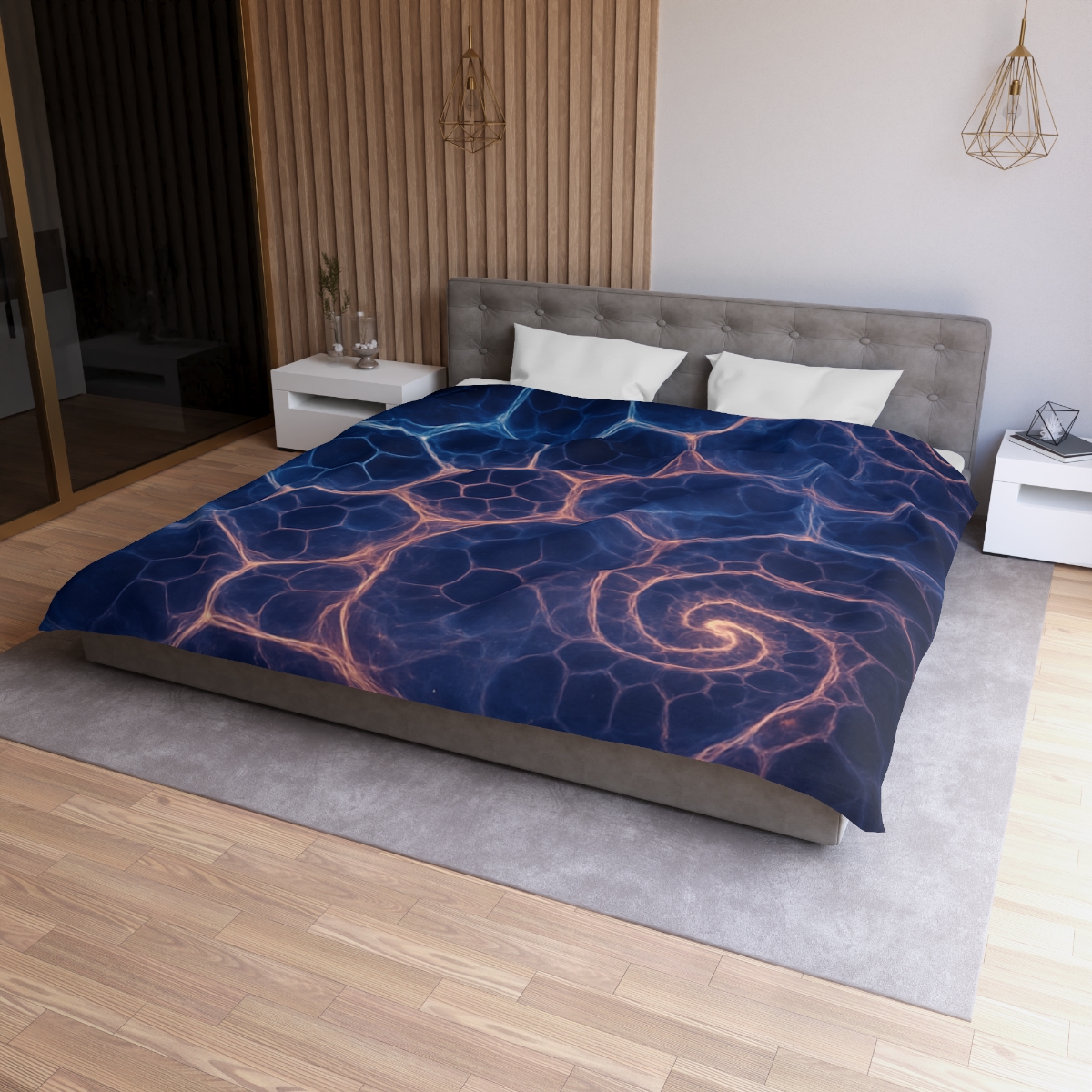 Fractal Nebula Lattice duvets for gifts