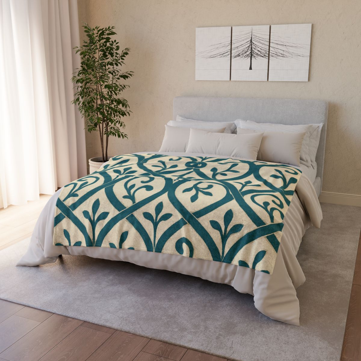 Vine Lattice Mosaic trendy patterned blankets