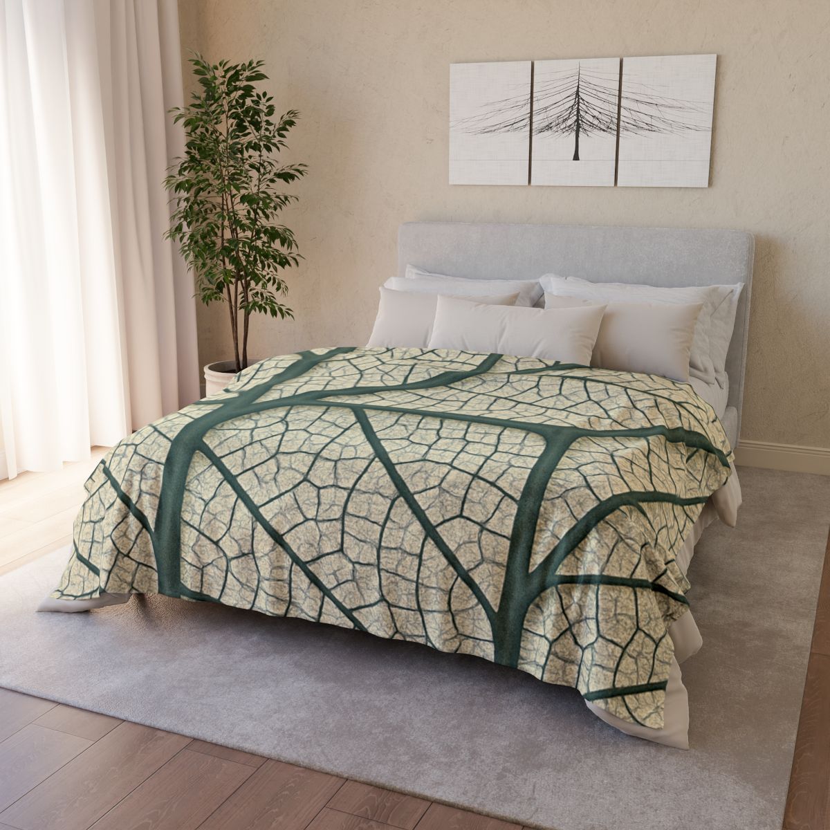 Venation Lace Network stylish throw blankets