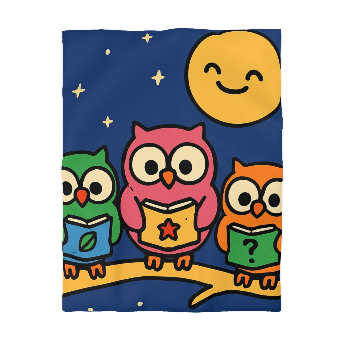 Galaxy Garden Of Curious Owls soft comforter duvets